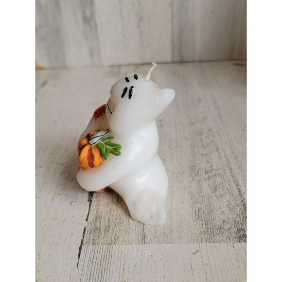 Vintage ghost candle Halloween wax home decor figure unique pumpkin - Picture 3 of 7